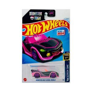 Hot Wheels Monster High Ghoul Mobile (Black), 1:64 Scale, HW Screen Time 1/10